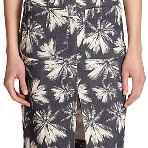L'agence palm tree print pencil skirt size 2 - Picture 2 of 11